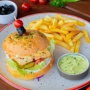 GRILLED COTTAGE CHEESE BURGER